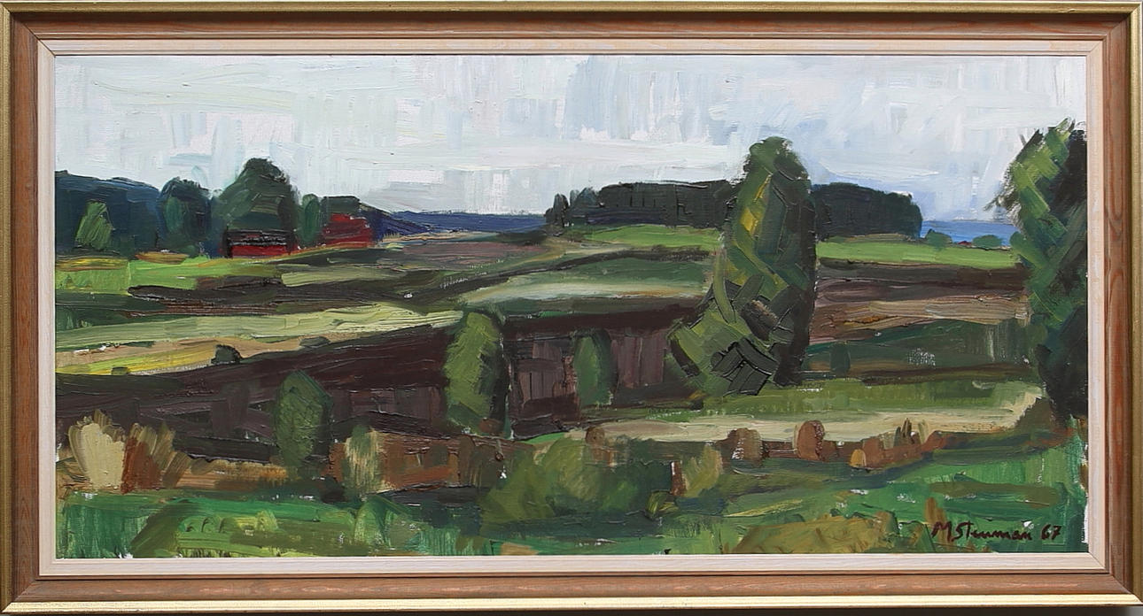 MARTIN STENMAN. Olja på duk, signerad och daterad 67.