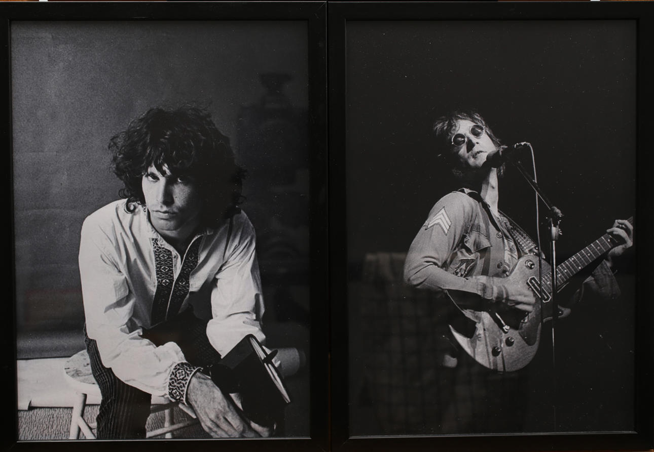 PRINT. 3 pcs. John Lennon, Michael Jackson, and possibly Jim