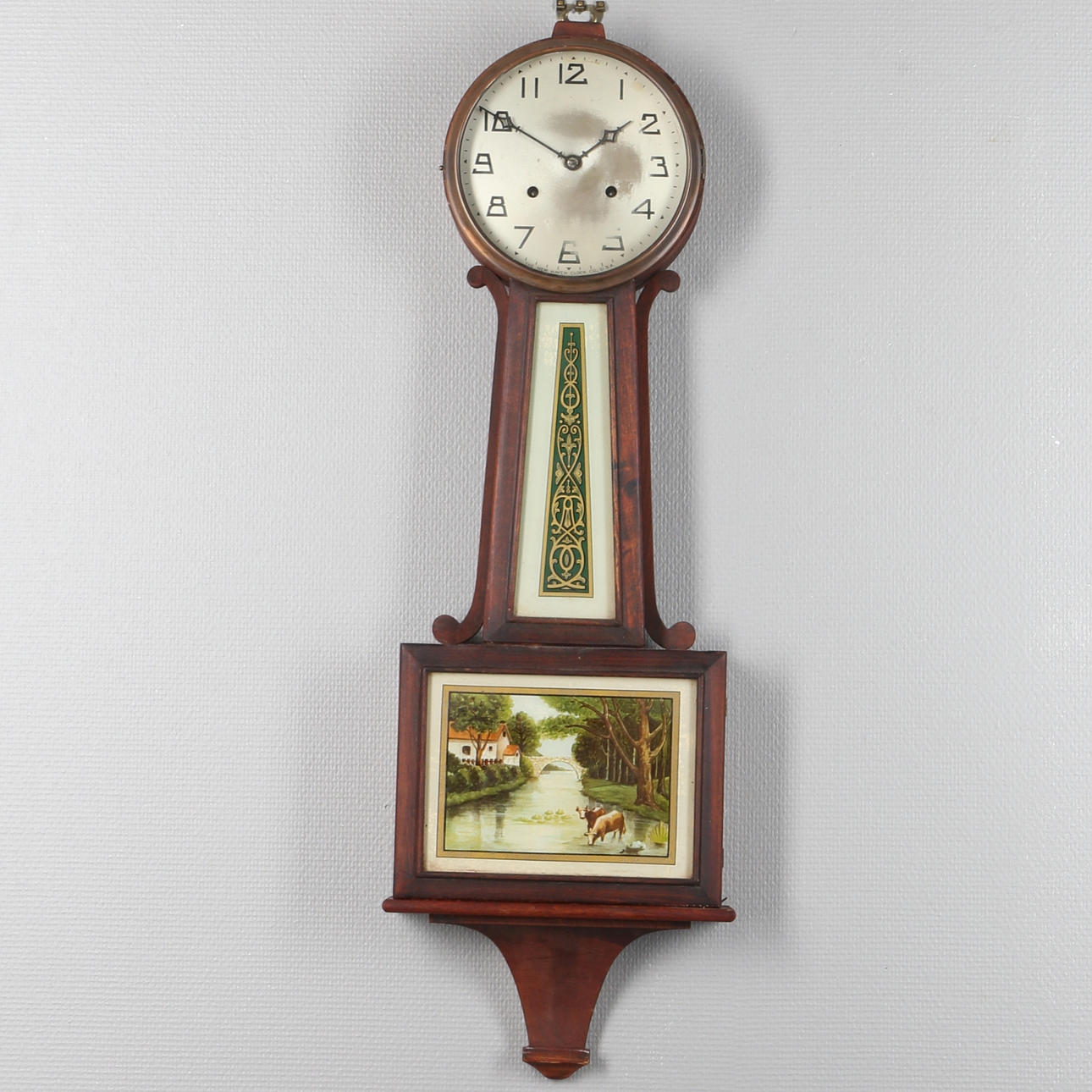 VÄGGUR, "BanjoKlocka", The New Haven Clock Co, USA, 1900- tal.