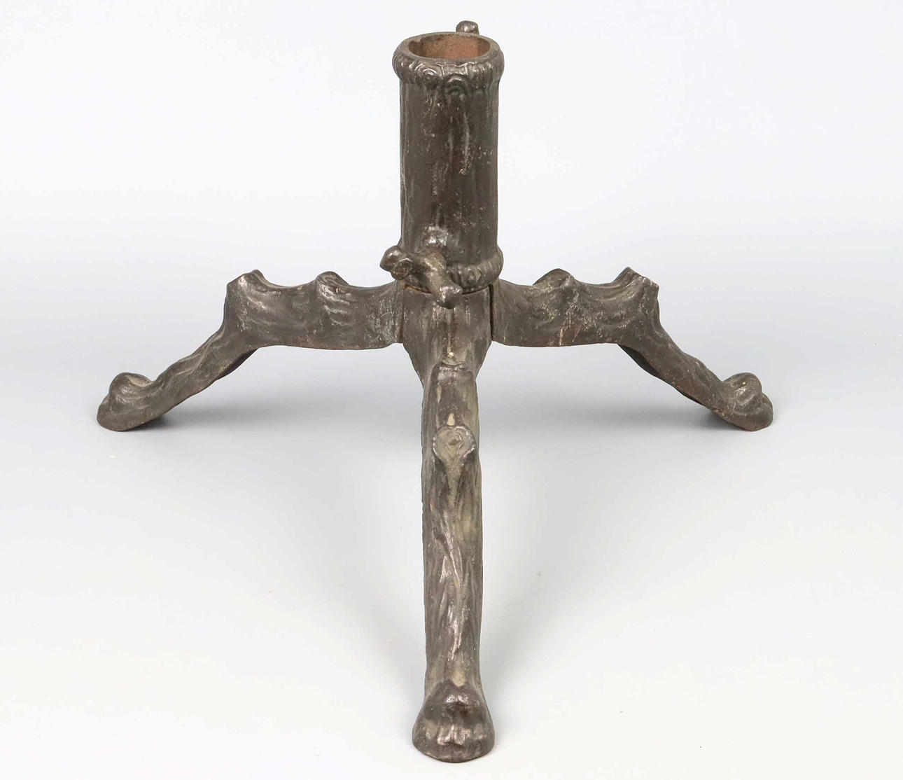 Antique Christmas tree stand around 1920.