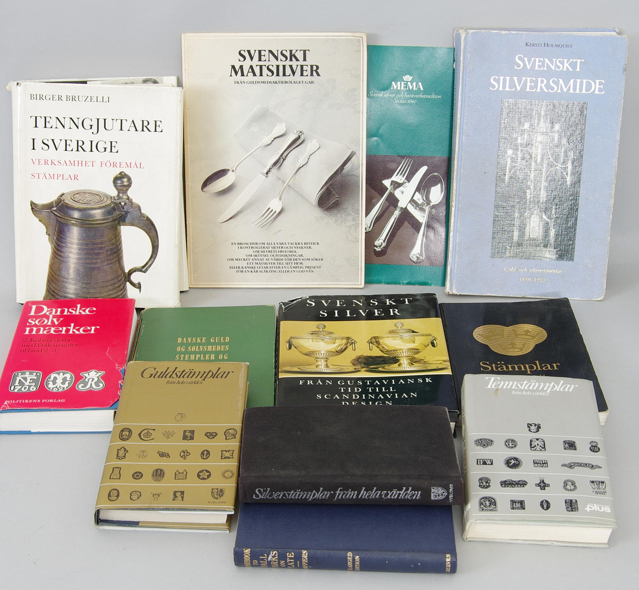 REFERENSLITTERATUR, silver, tenn och guld.