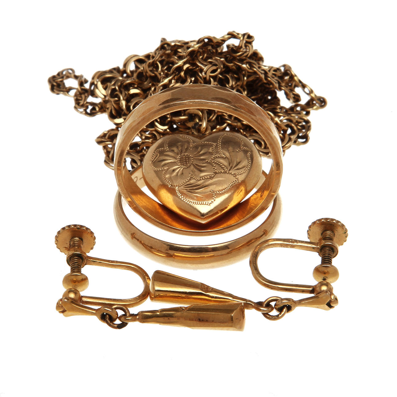 SMYCKEN, 4 delar, 18k guld, 24 gram.