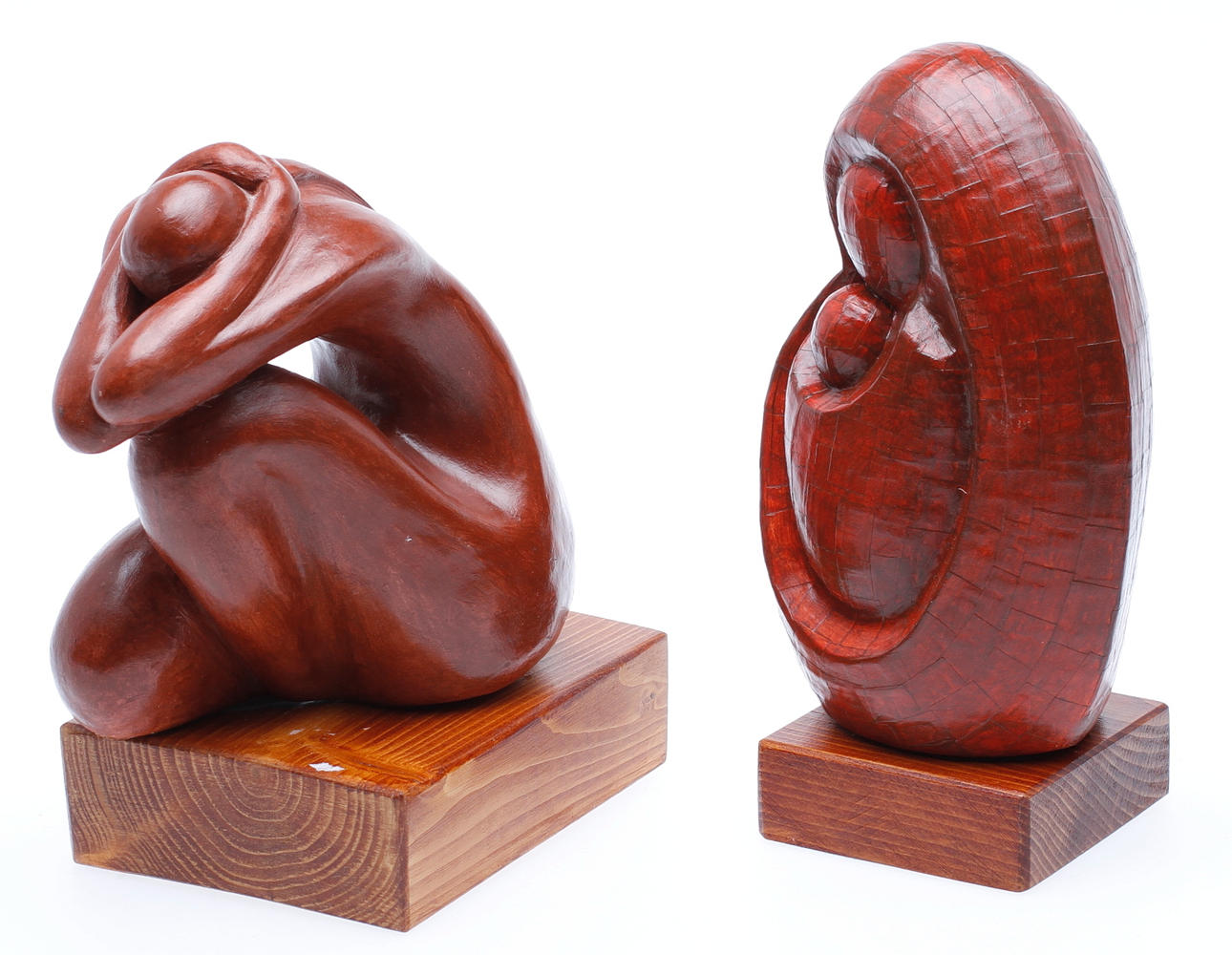 JUAN OLIVARES VEGA. Skulpturer, 2 st, keramik.