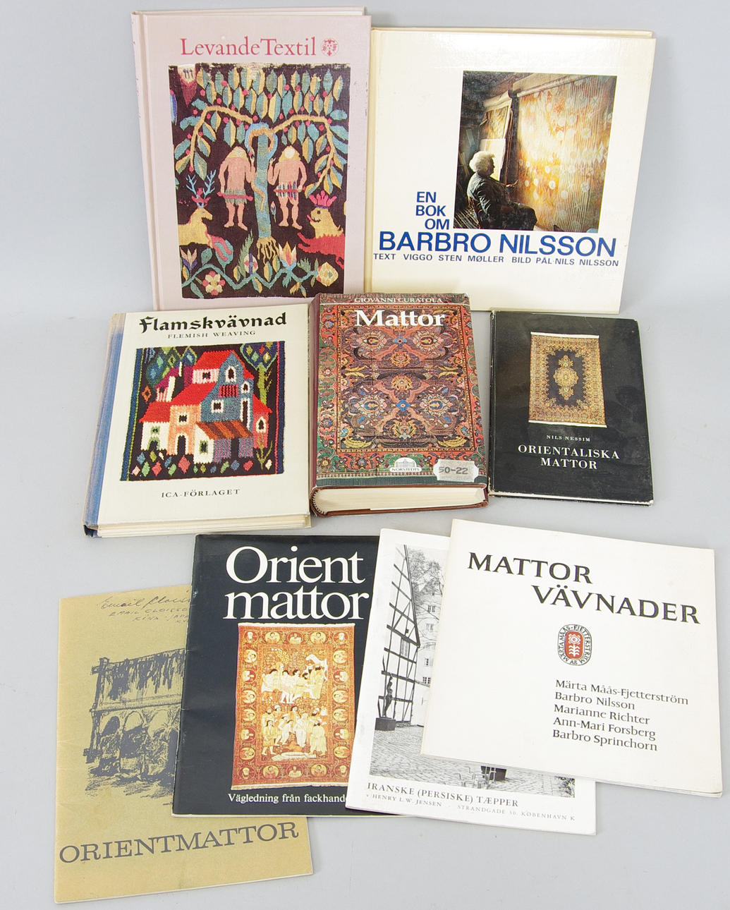 REFERENSLITTERATUR, mattor och textilier.