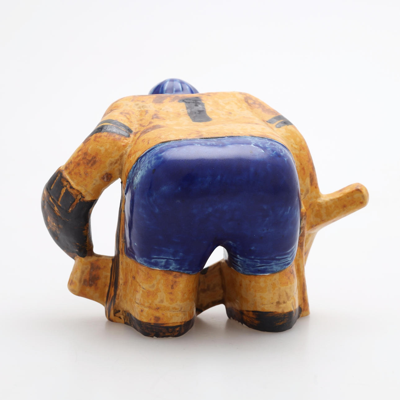 置物 Lisa Larson / Ihockeyspelare, Malvakt Lisa Larson Hockey Players | Pottery from Gustavsberg