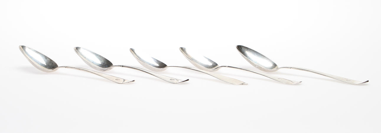 MATSKEDAR, 4 st, Silver 1803 samt en 1829.