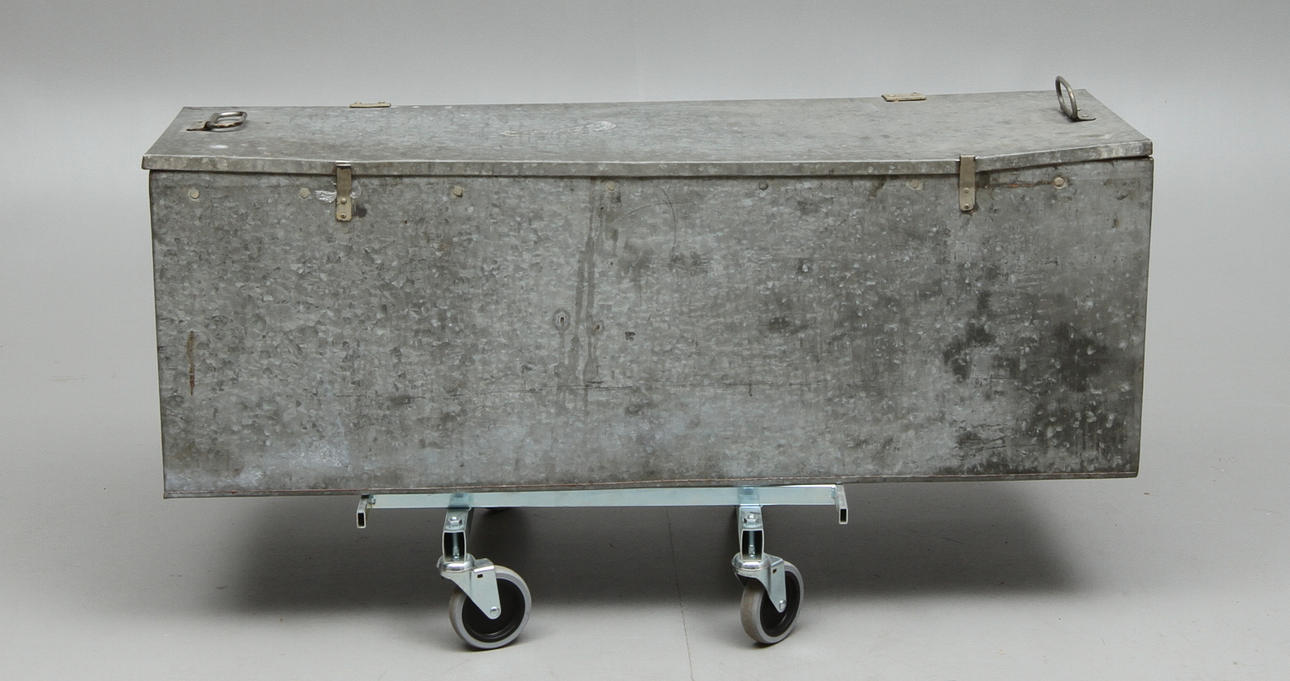 LÅDA, zinkplåt, tidigt 1900-tal.