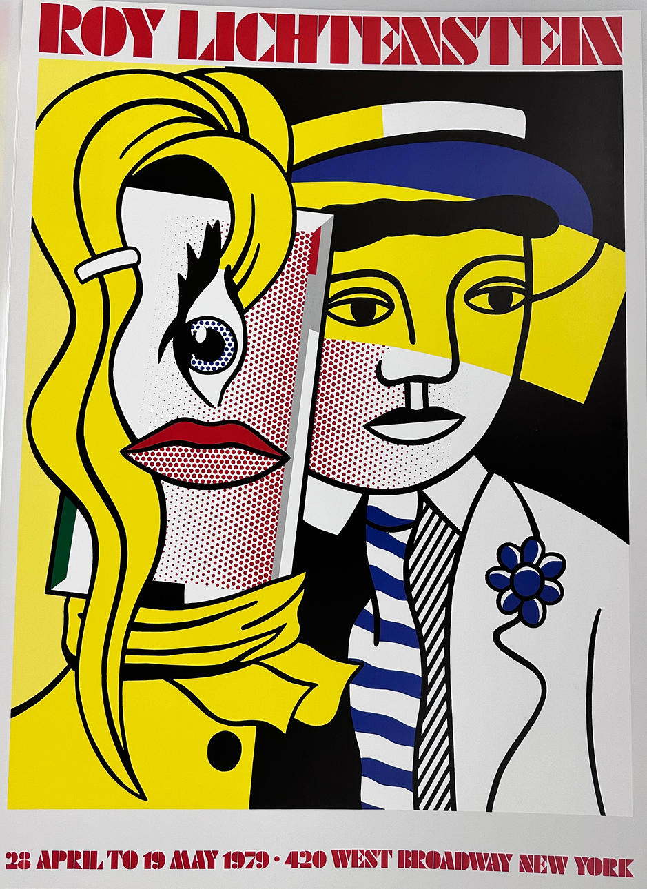 ROY LICHTENSTEIN. EFTER. Utställningsaffischm offsettryck.