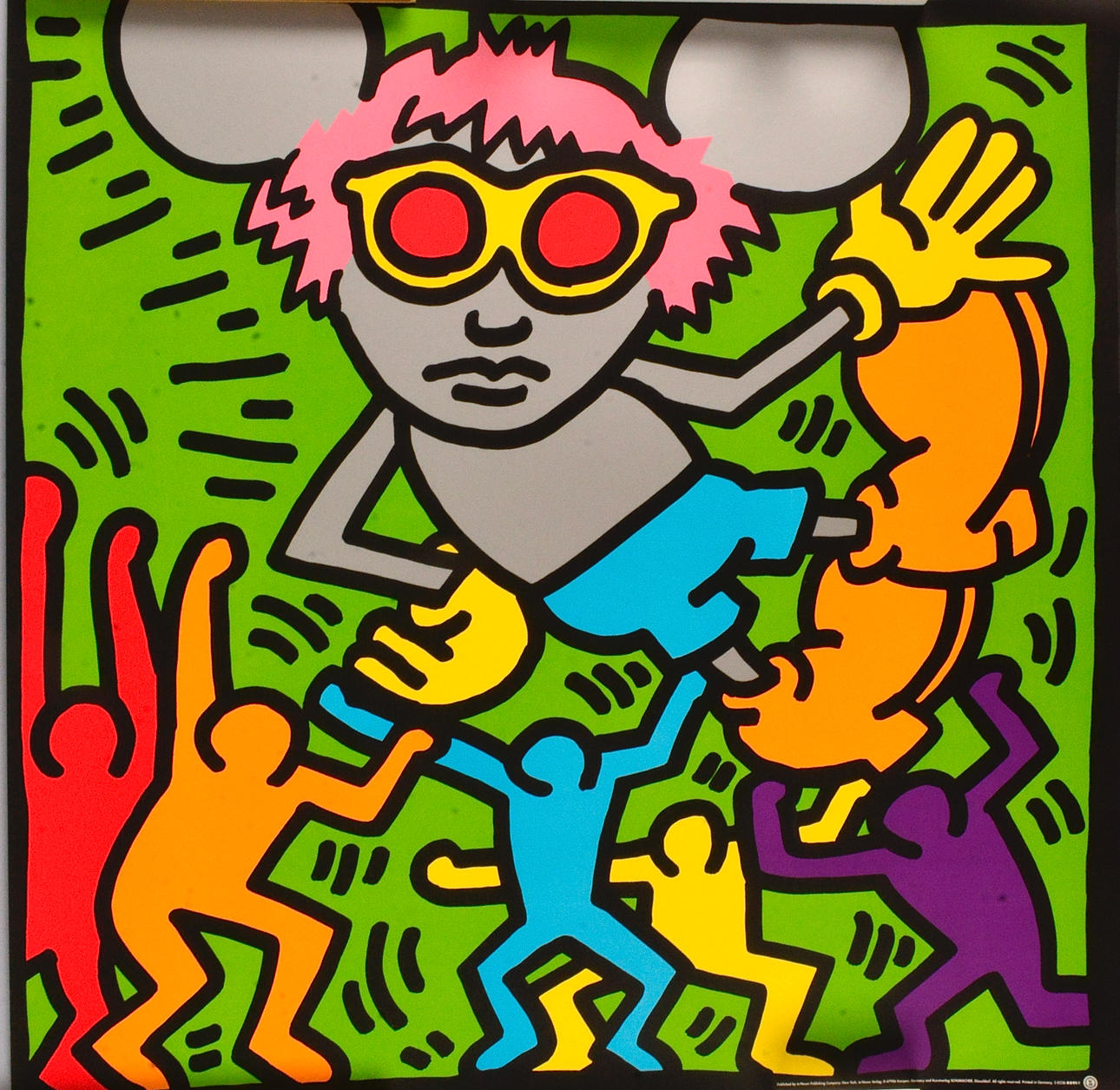 KEITH HARING. NACH. Siebdruck, „Andy Mouse“.
