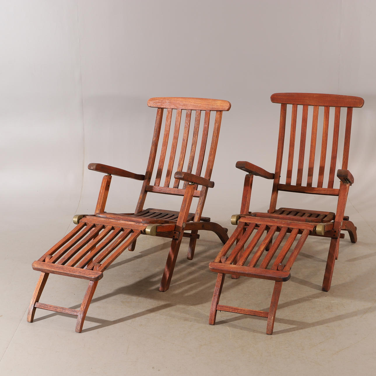 DÄCKSTOLAR, 1 par, teak, Classic Garden.