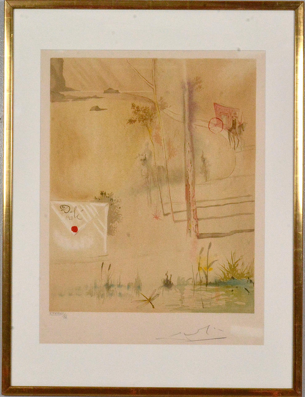 SALVADOR DALI. Color lithography.