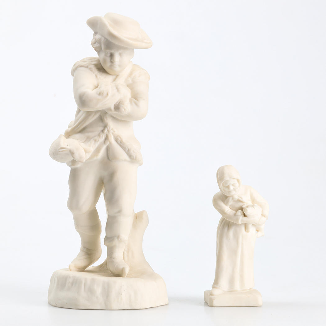 GUSTAFSBERG, 2 parianfigurer, ca 1870-1891.