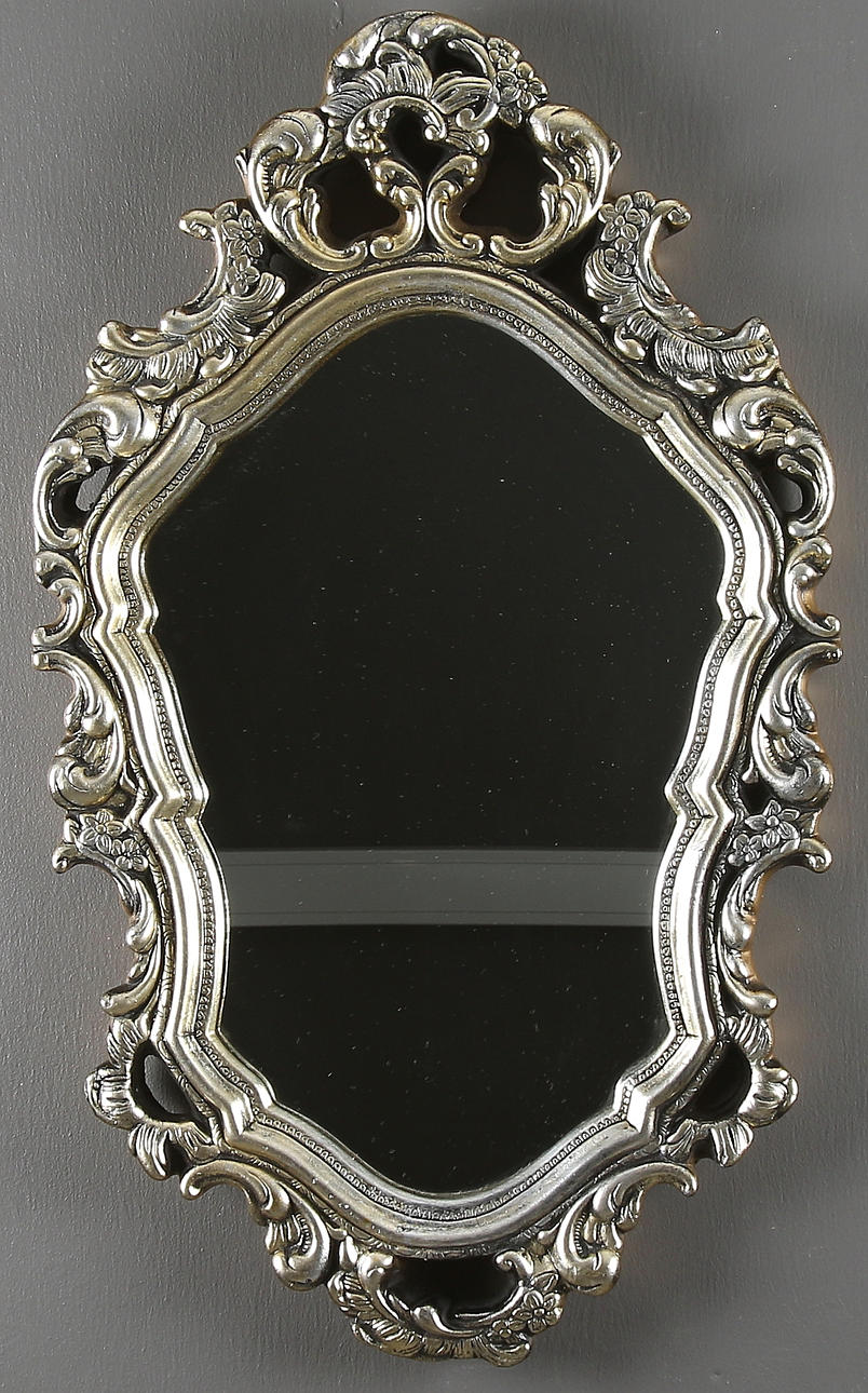 SPEGEL, gjutmassa / gips, Rokokostil. 1900-tal.