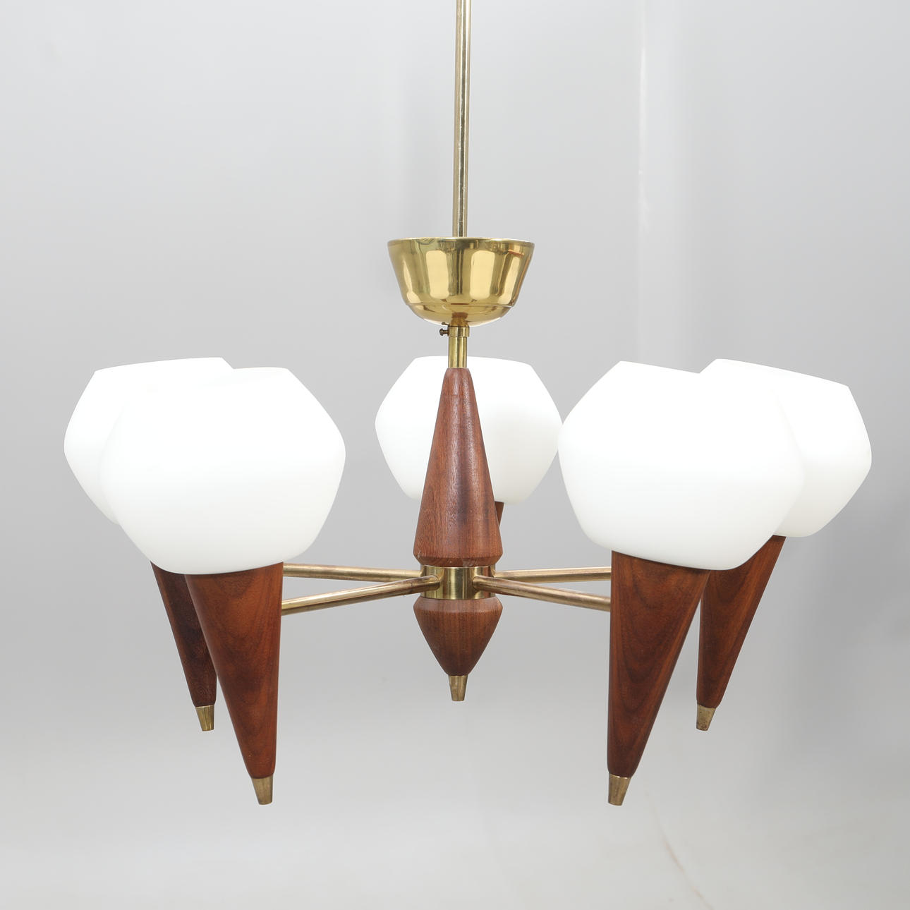 LOFTSLAMPE retro, mahogany/messing.