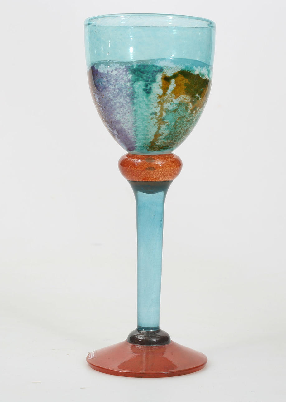 KJELL ENGMAN. Pokal, glas, Kosta Boda, signerat.