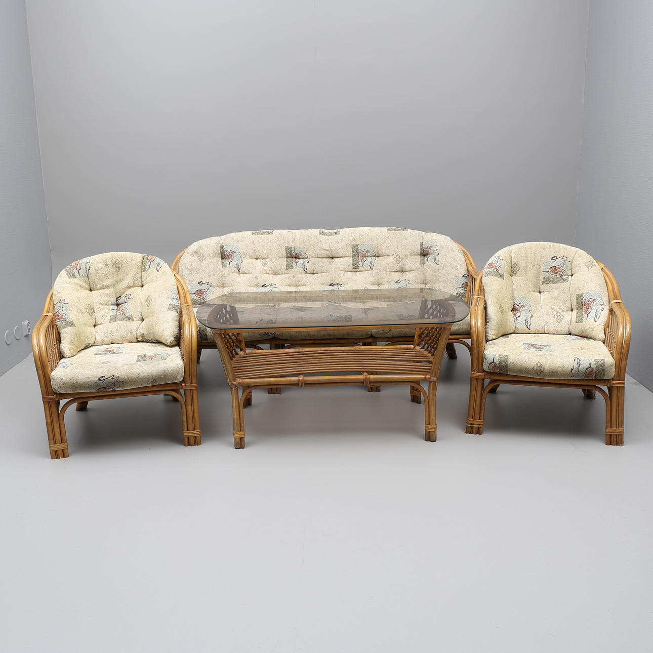 SOFFGRUPP, 4 delar, bambu.