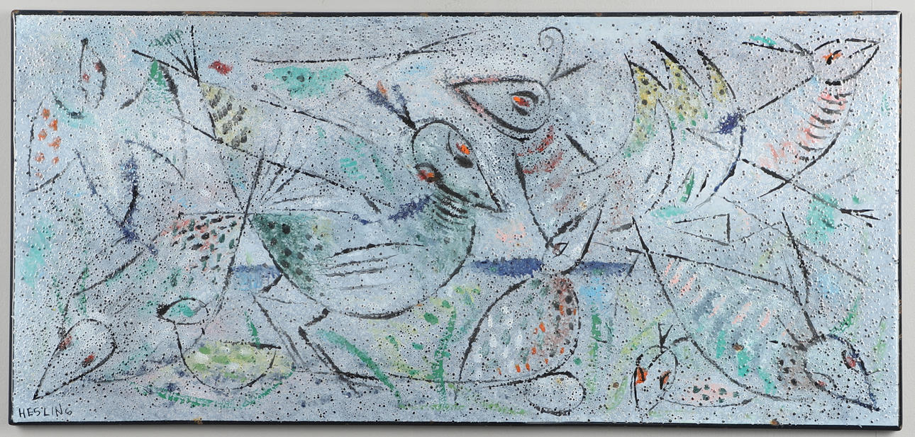 BERNARD HESLING (1905-1987). BIRDS.