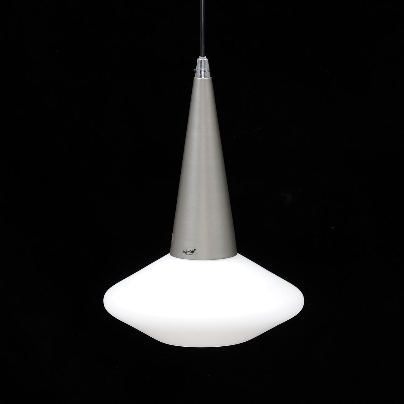 Eine Deckenleuchte, Kunststoff/Glas, Herstal, 2000er.