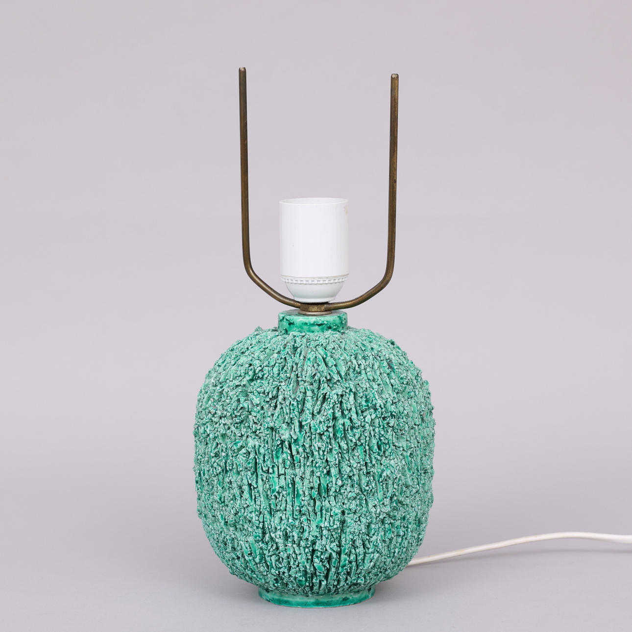 GUNNAR NYLUND. Lamp base, chamotte stoneware, Rörstrand.