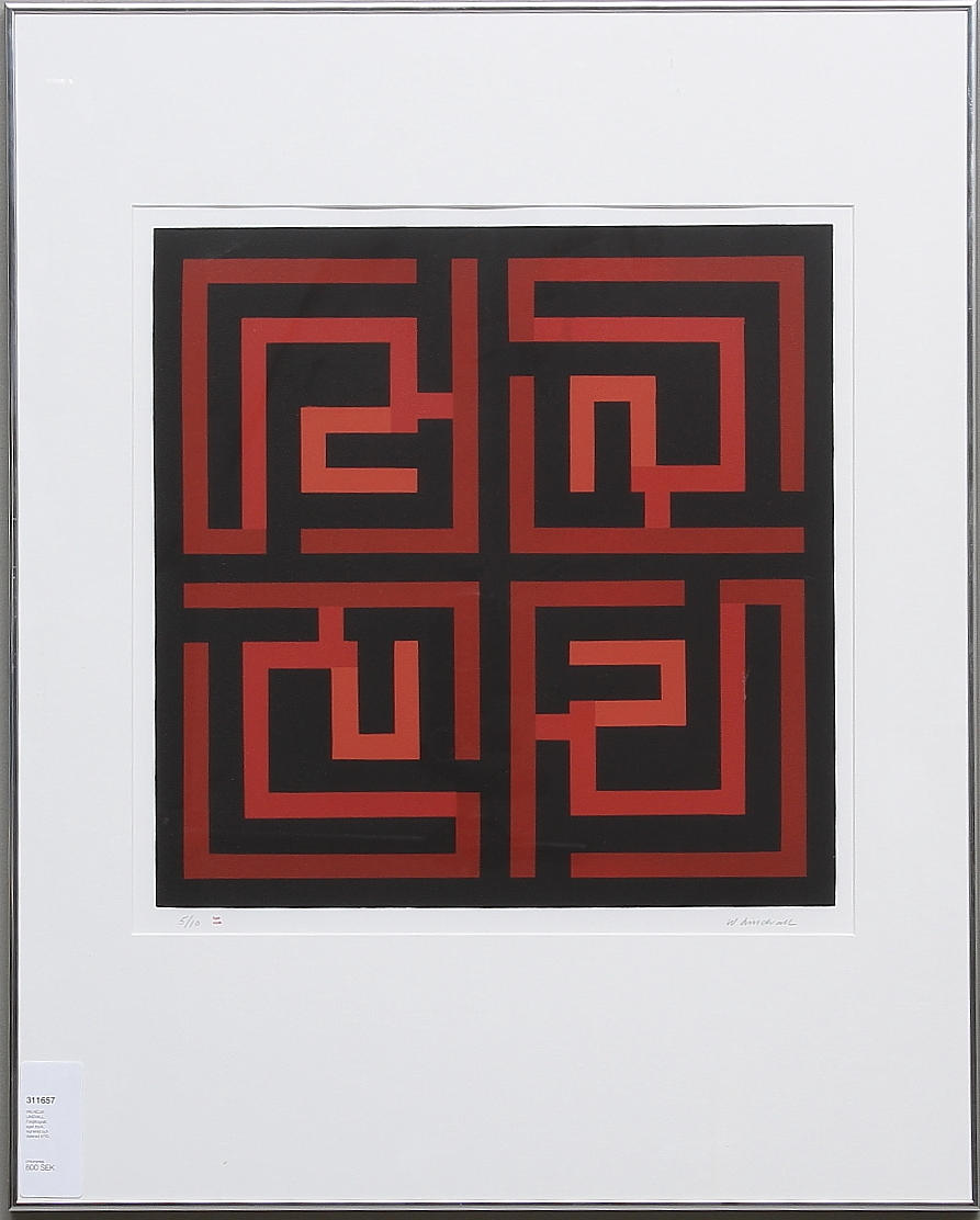 WILHELM LINDVALL. Färglitografi, eget tryck, signerad och daterad 5/10.