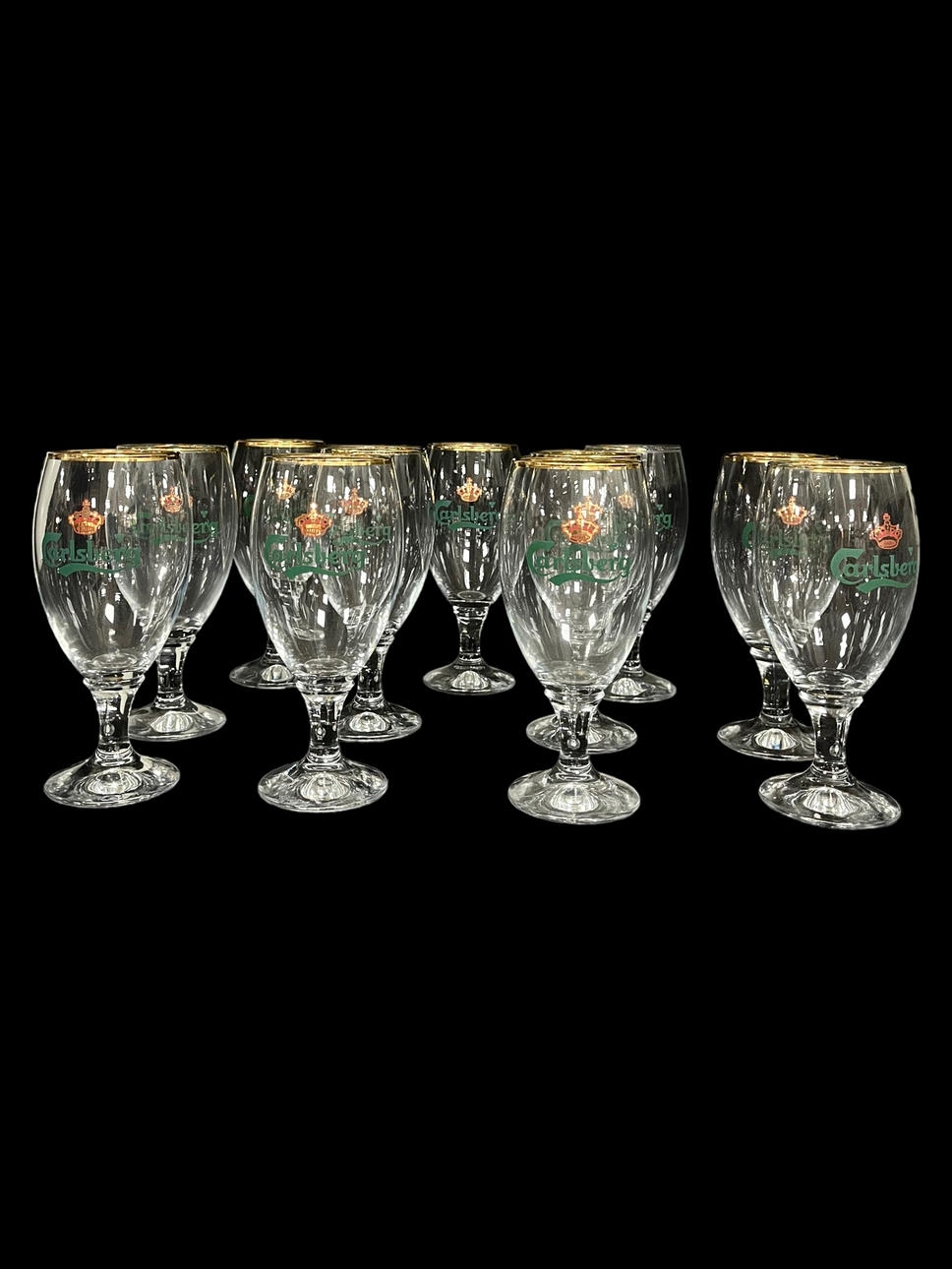 ÖLGLAS, 10 st, glas, Carlsberg.