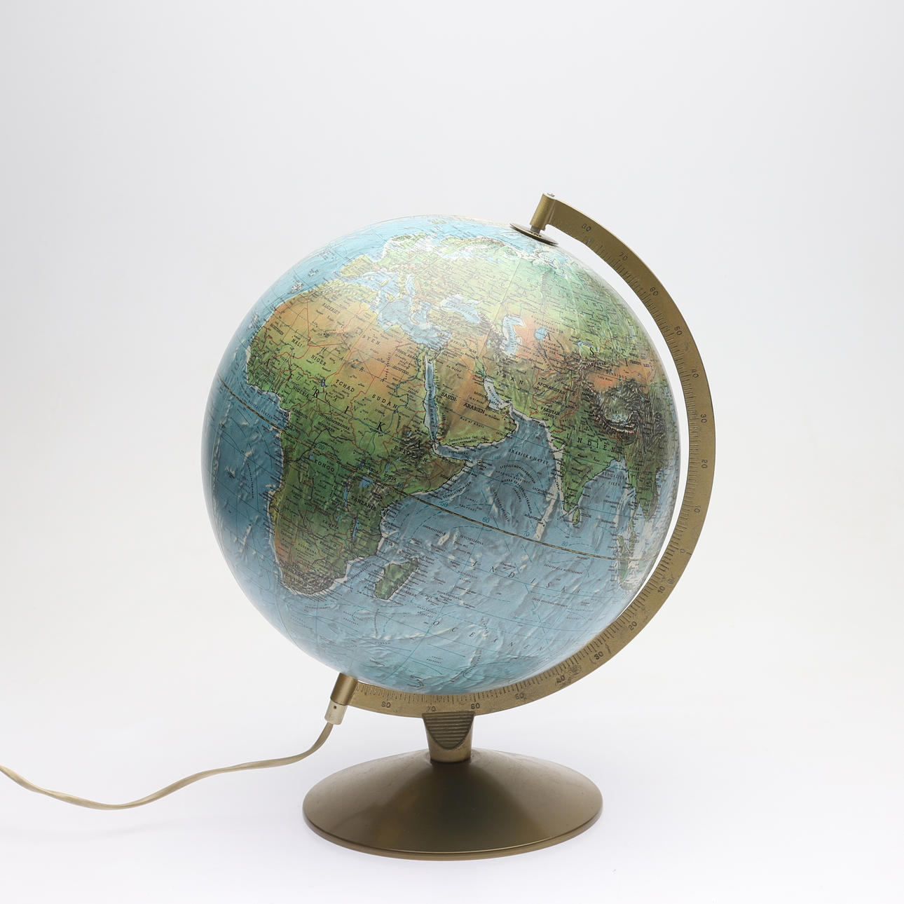 GLOBE, med belysning, anden halvdel af det 20. århundrede.