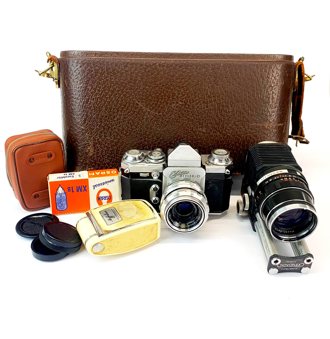 WIRGIN EDIXA REFLEKS KAMERA OG NOVOFLEX LINSE.