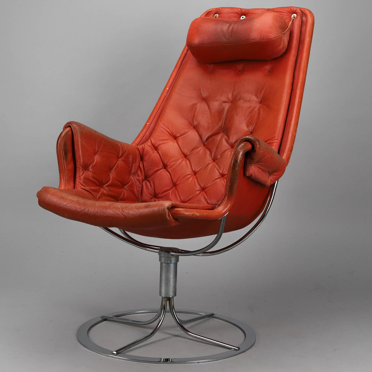 BRUNO MATHSSON. Armchair “Jetson”, leather, for DUX.