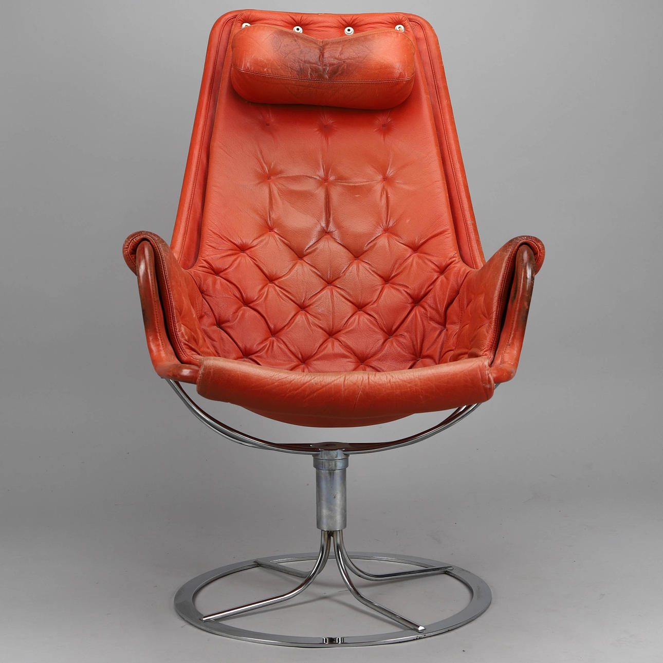 BRUNO MATHSSON. Armchair “Jetson”, leather, for DUX.