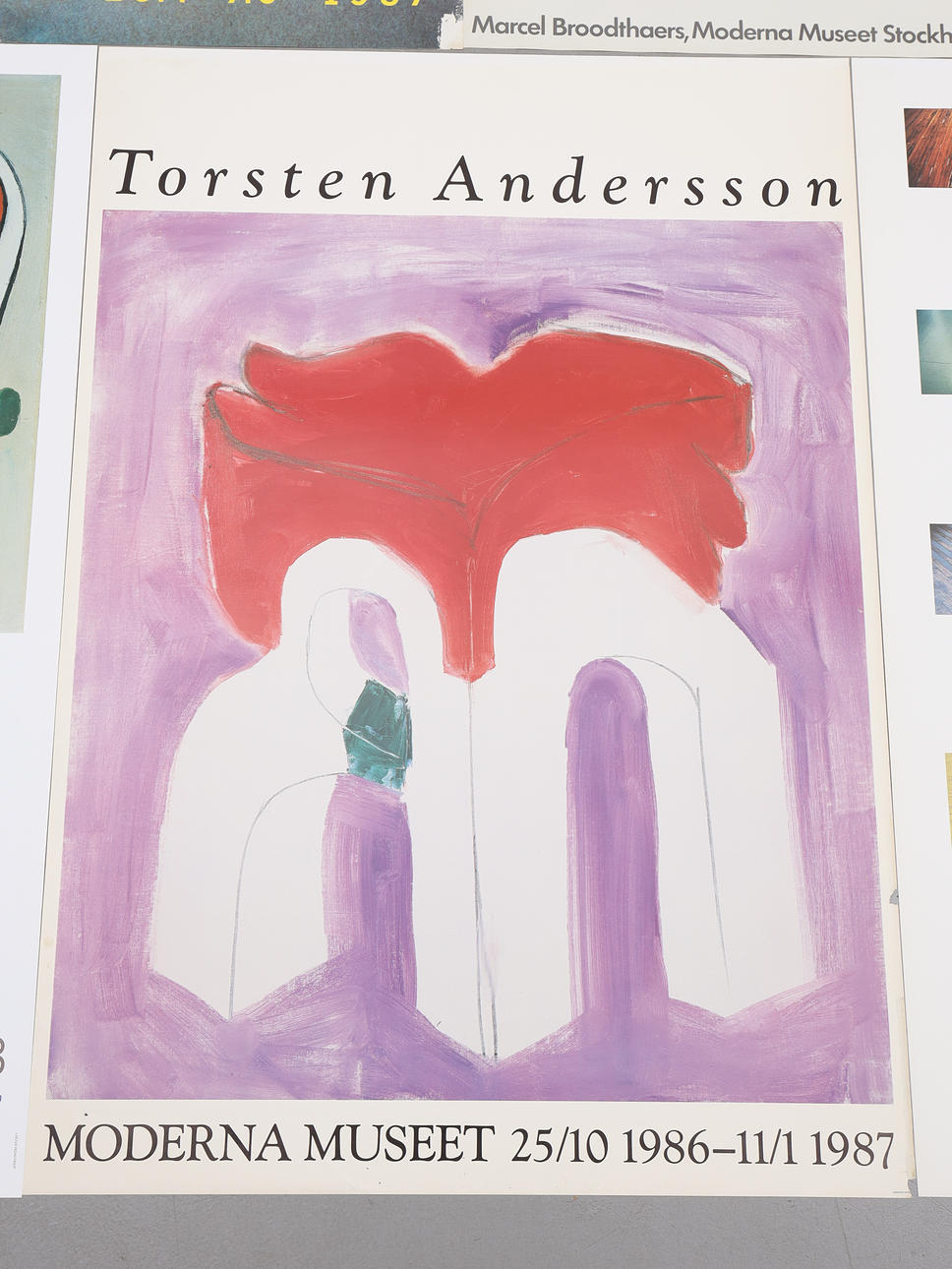A set of 5 exhibition posters, Moderna Museet, Stockholm. Art