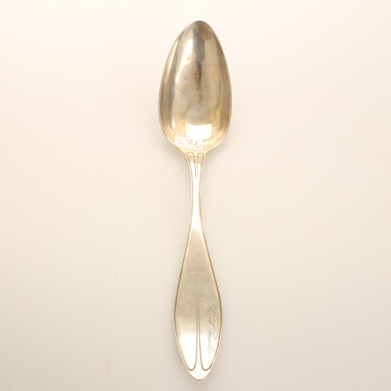 A silver reward spoon, Tonberg 1820.