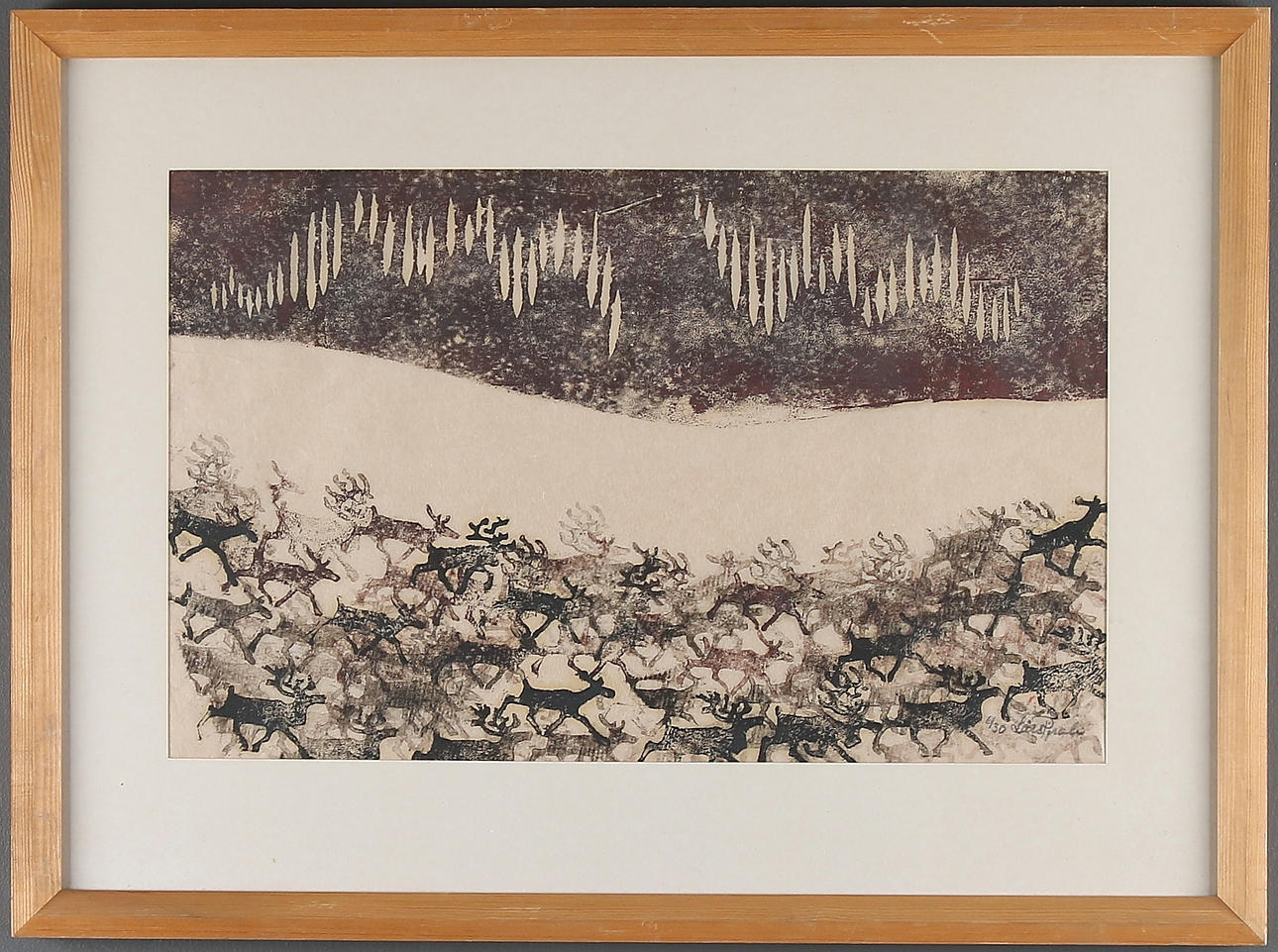 LARS PIRAK. Träsnitt, signerad och numrerad 6/30.