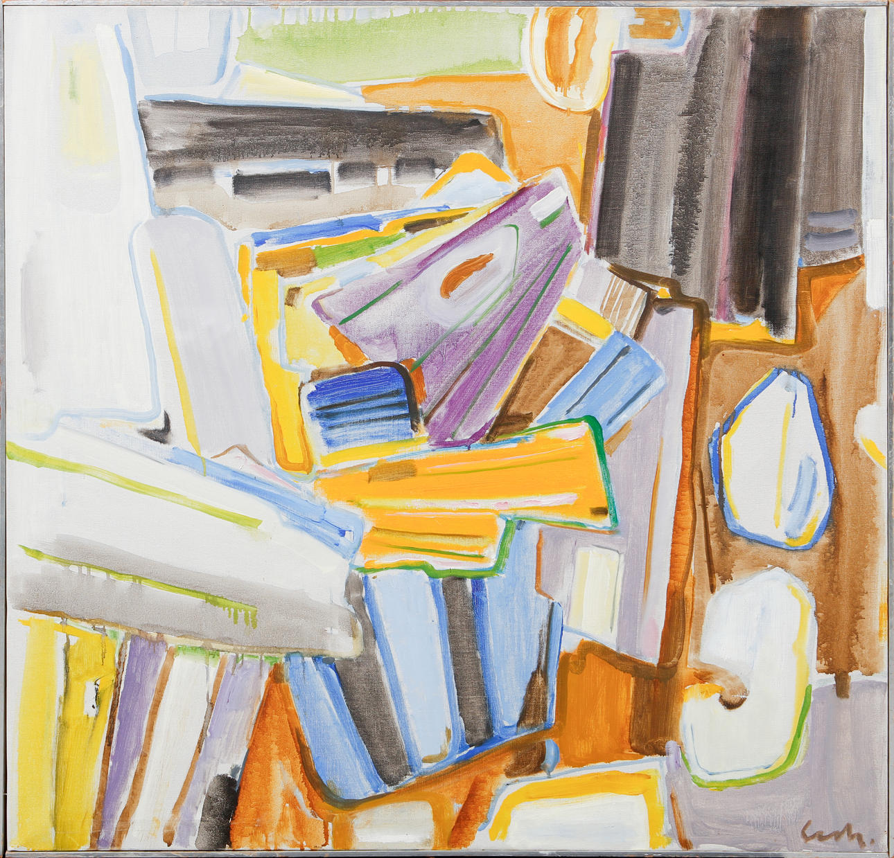 GERHARD LUNDBERG. “Kärvor”, oil on canvas, signed.