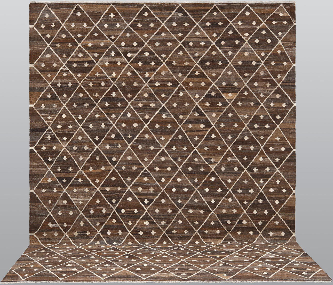 ORIENTALISCHER TEPPICH. Kelim, Marokko-Design, 346 x 264 cm.