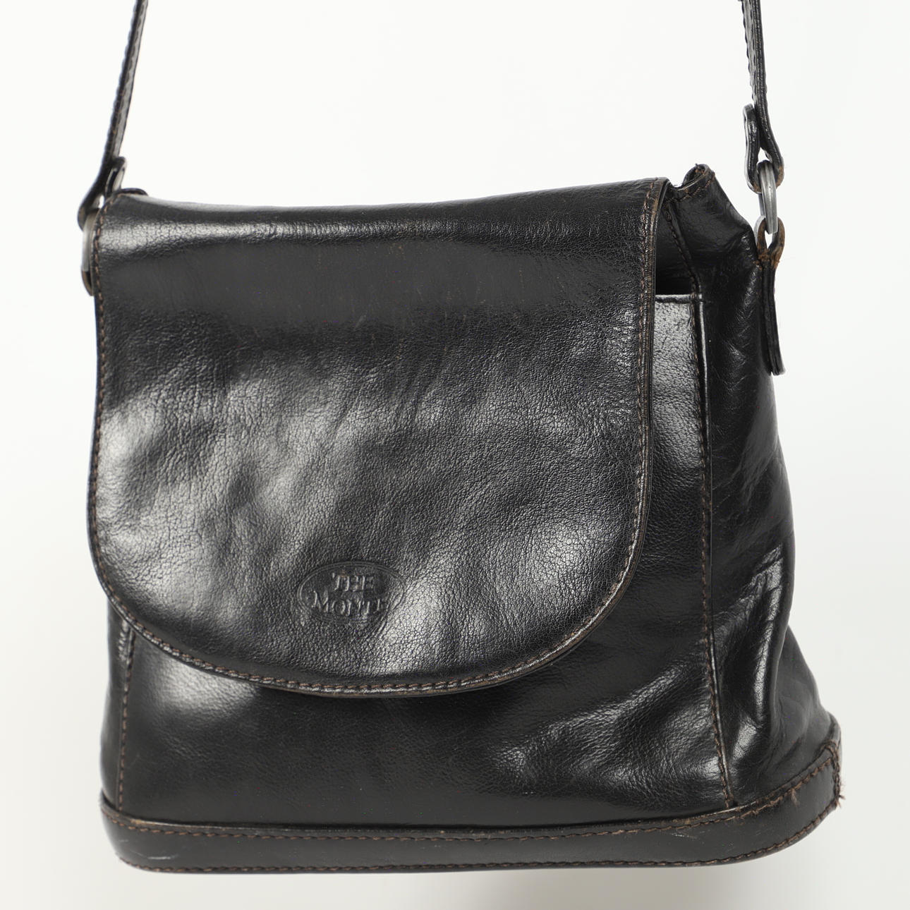 Skuldertaske, læder, The Monte, 2000'erne.