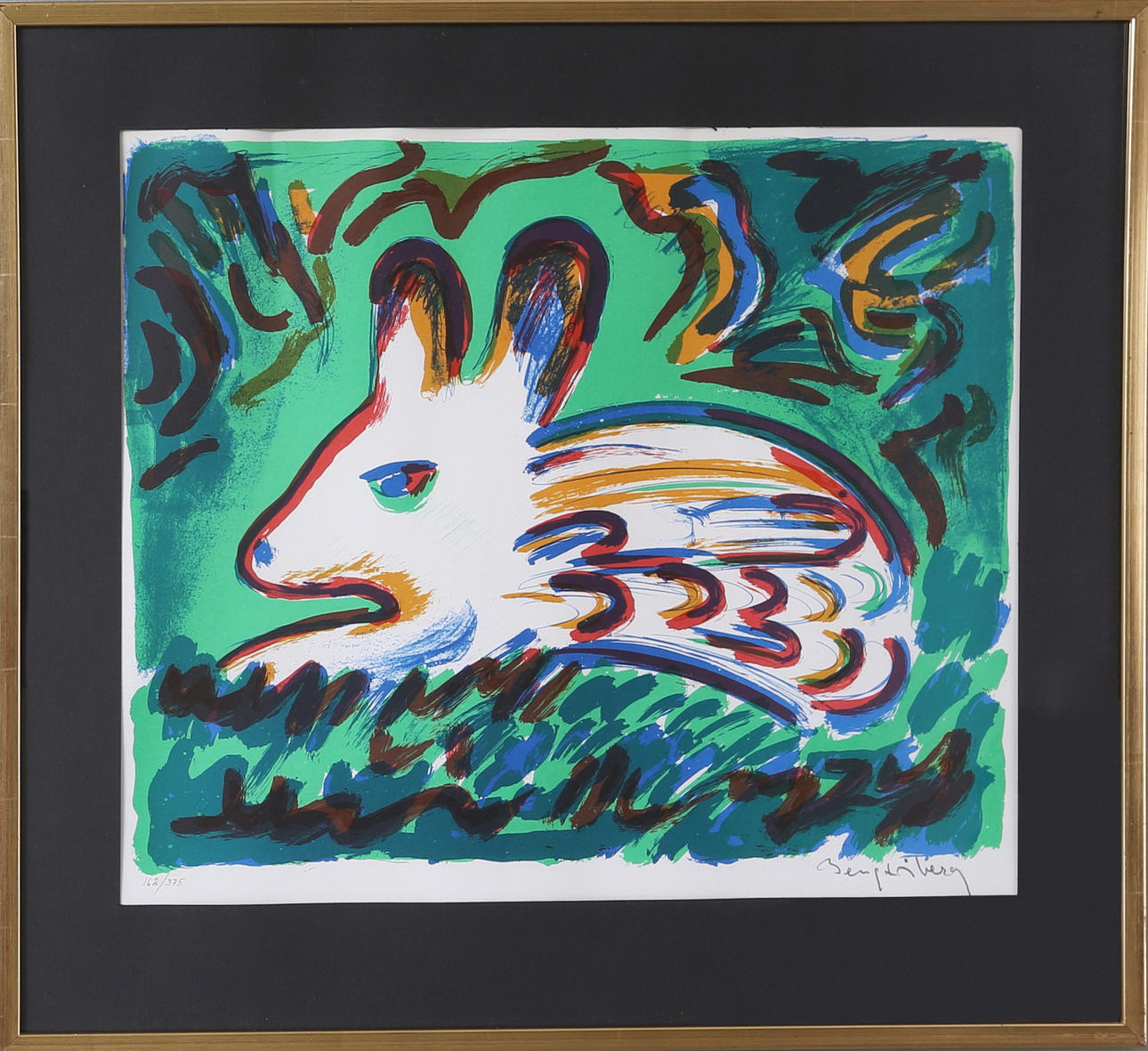 BENGT ÅBERG. Litografi, Signerad och numrerad, 162/375.