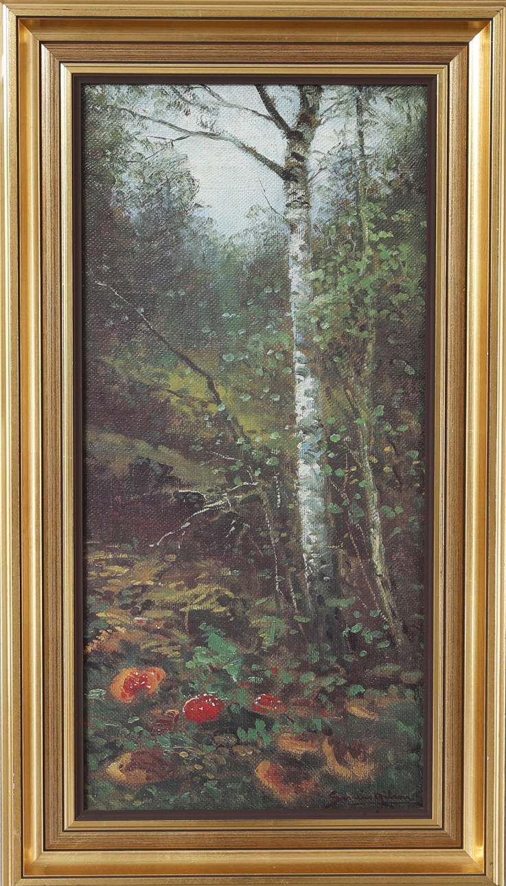 SEVERIN NILSSON. Skogsbild, Master Art, kopia.