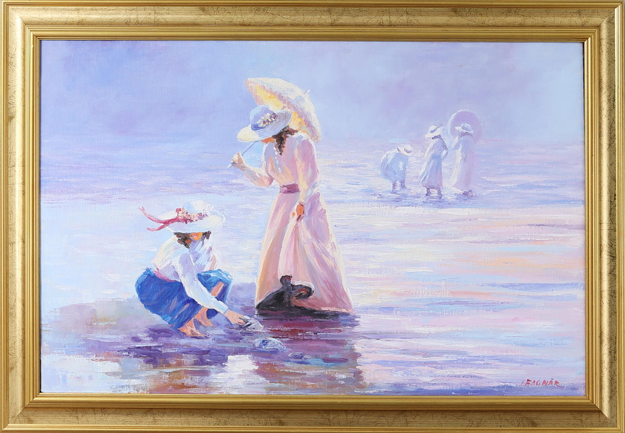 ISTVAN BOGNAR. Skagenmotiv, olja på duk, signerad.