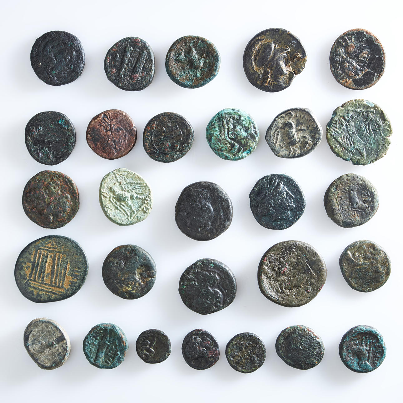 GREKISKA och HELLENISTISKA mynt, 28 st.