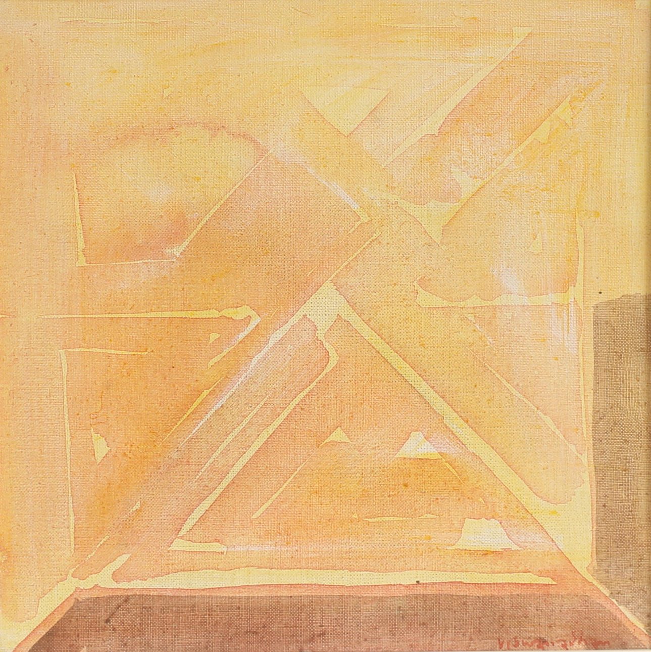 VELU VISWANATHAN. Oil on canvas, signed.