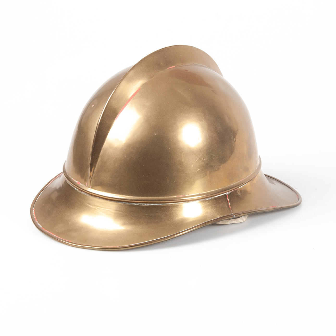 FEUERWEHRHELM. Messing.