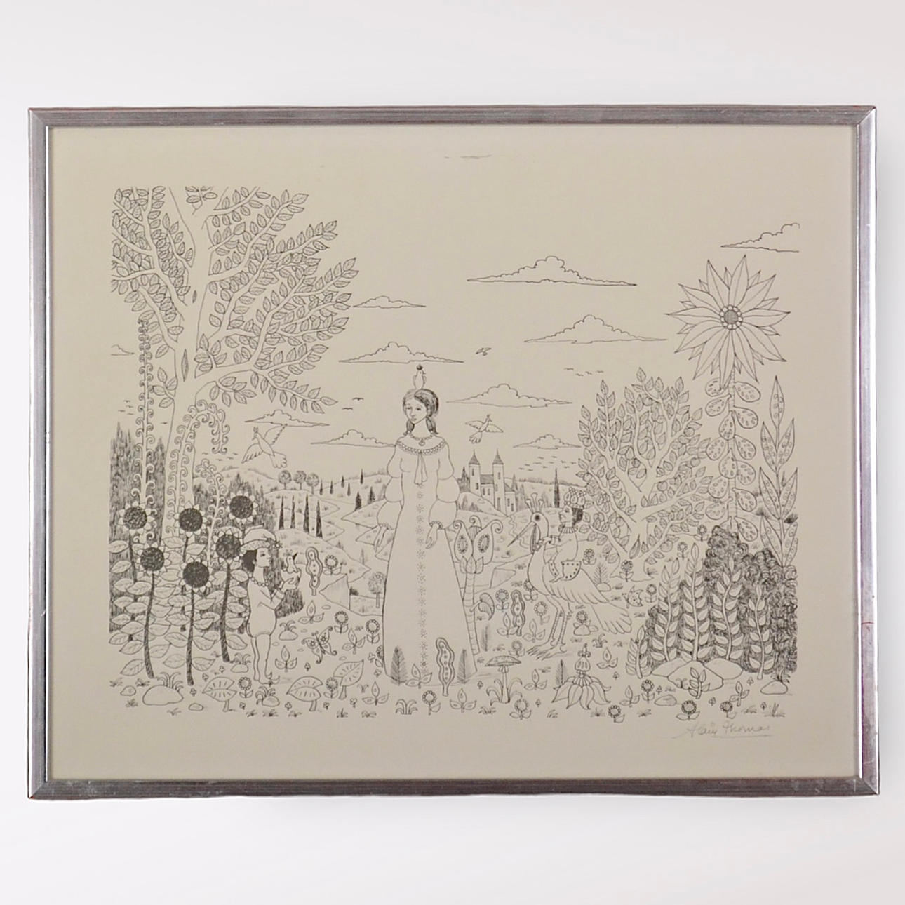 ALAIN THOMAS. Lithographie.