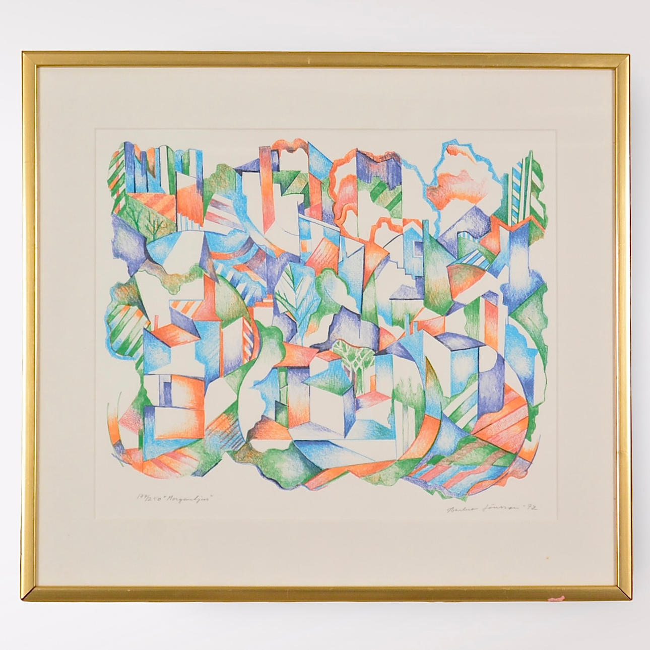 BARBRO JÖNSSON. Färglitografi.