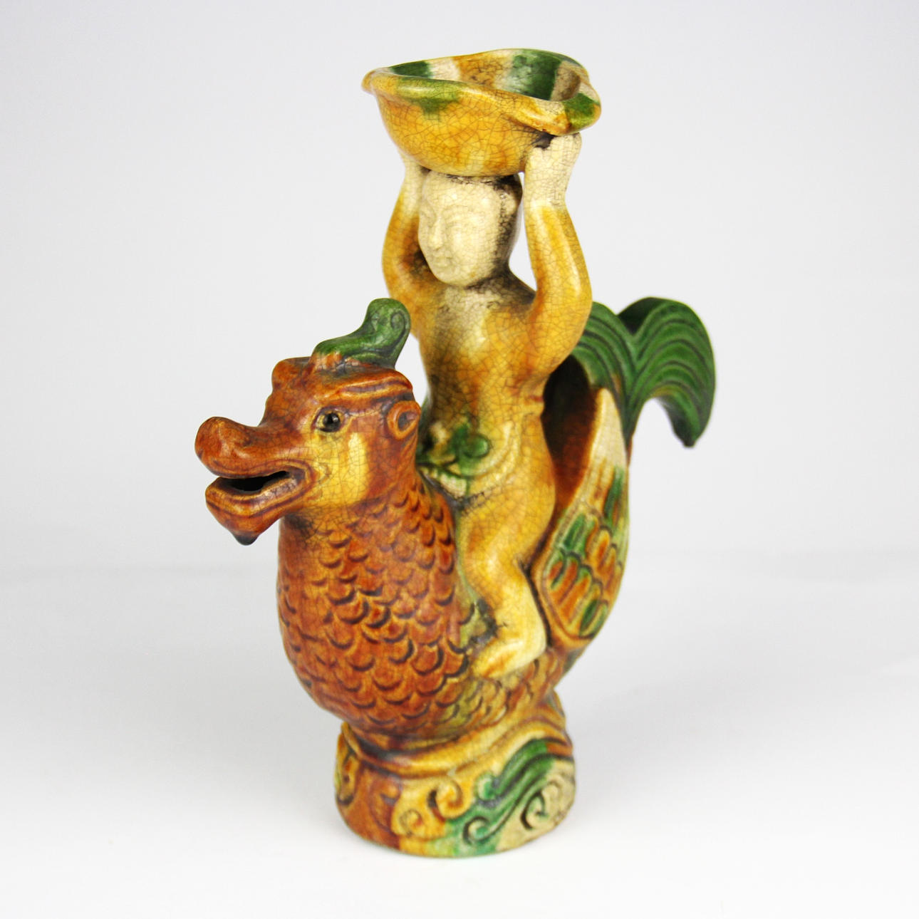 CHINESE MYTHICAL SEA CREATURE FIGURE.