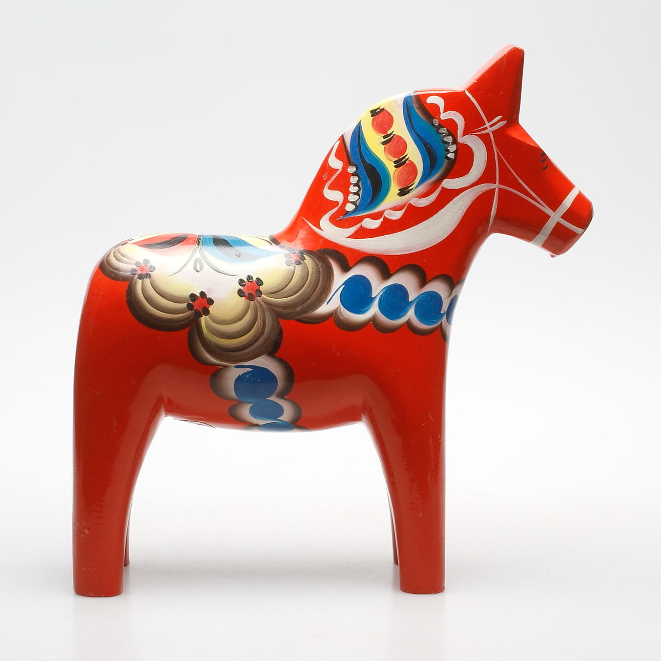 DALAHÄST, trä, Grannas A. Olsson, Hemslöjd, Nusnäs, Mora, 1900-tal.