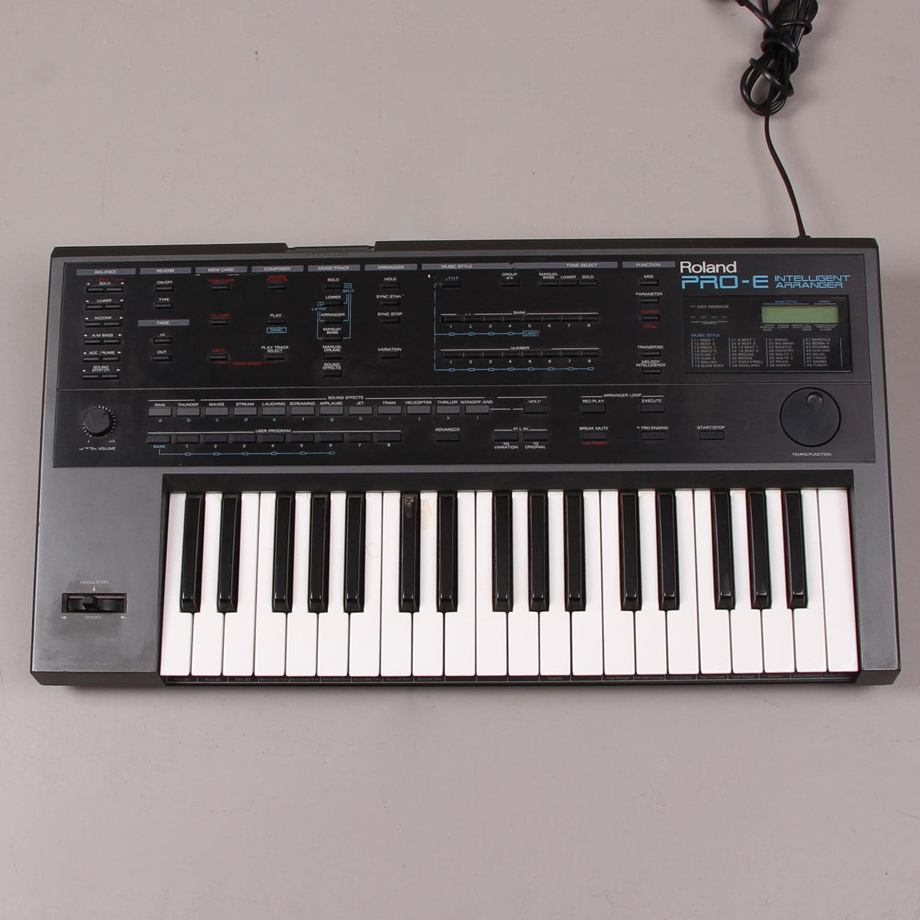 SYNTHESIZER, Roland PRO-E, 1980/90-tal-tal.