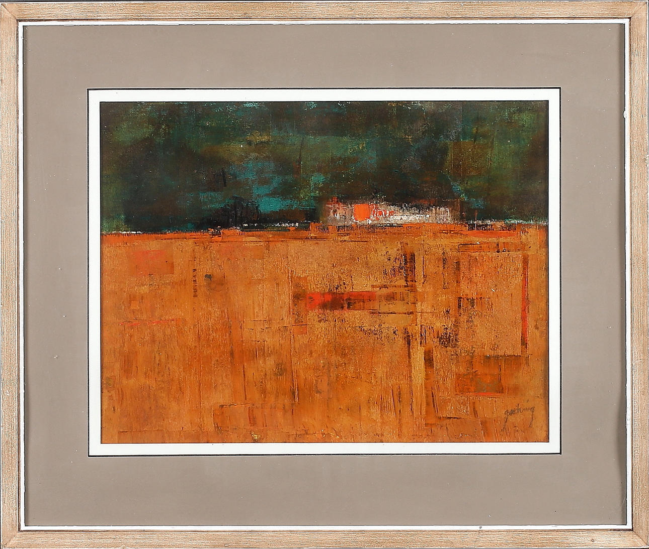 KENNETH GOEHRING. TILLSKRIVEN. 2 st, abstrakt kompositioner, akryl, signerad.