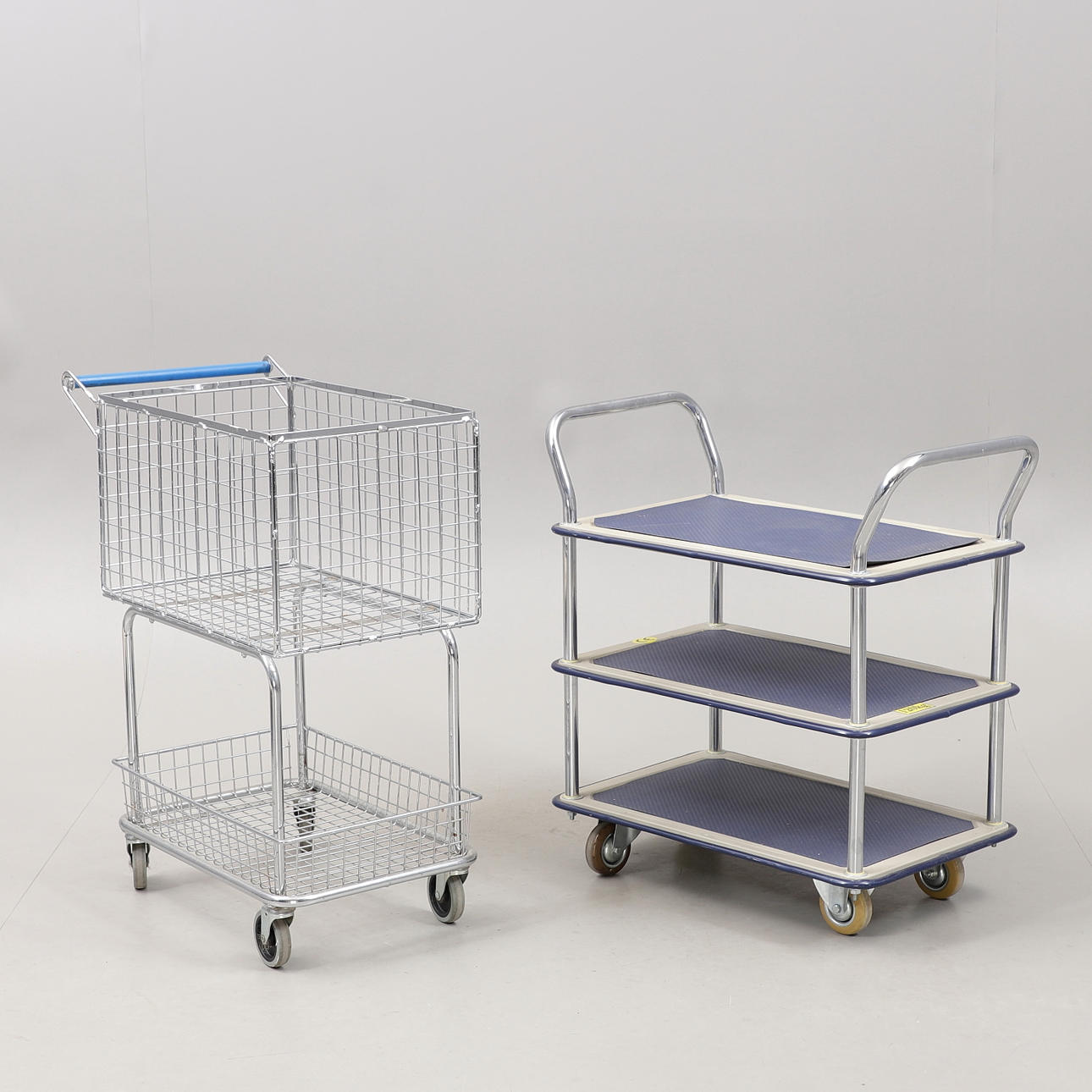 LAGERVAGNAR, 2 st, metall, 2000-tal.