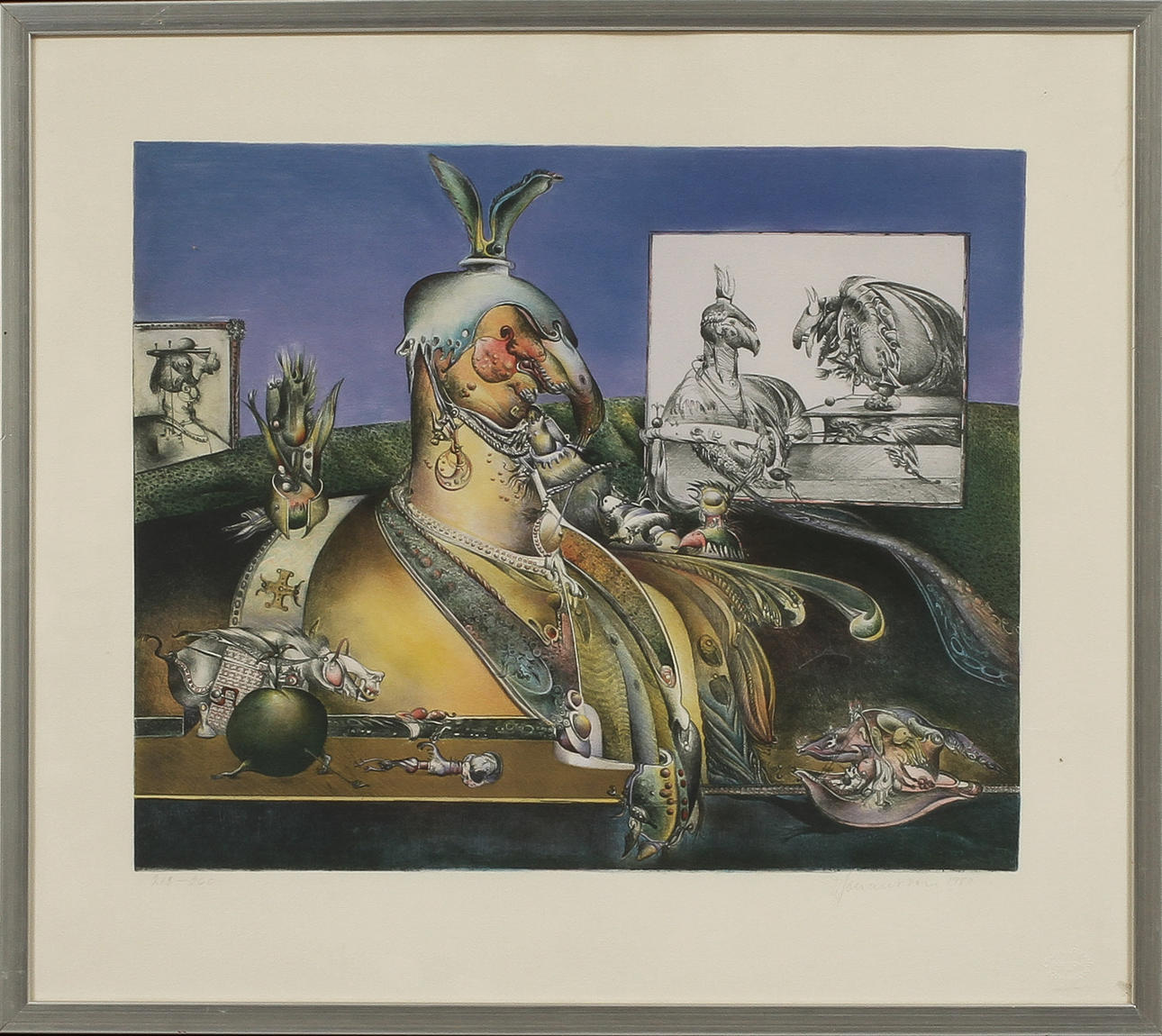 SVEN-ERIK JOHANSSON. färglitografi, sign.