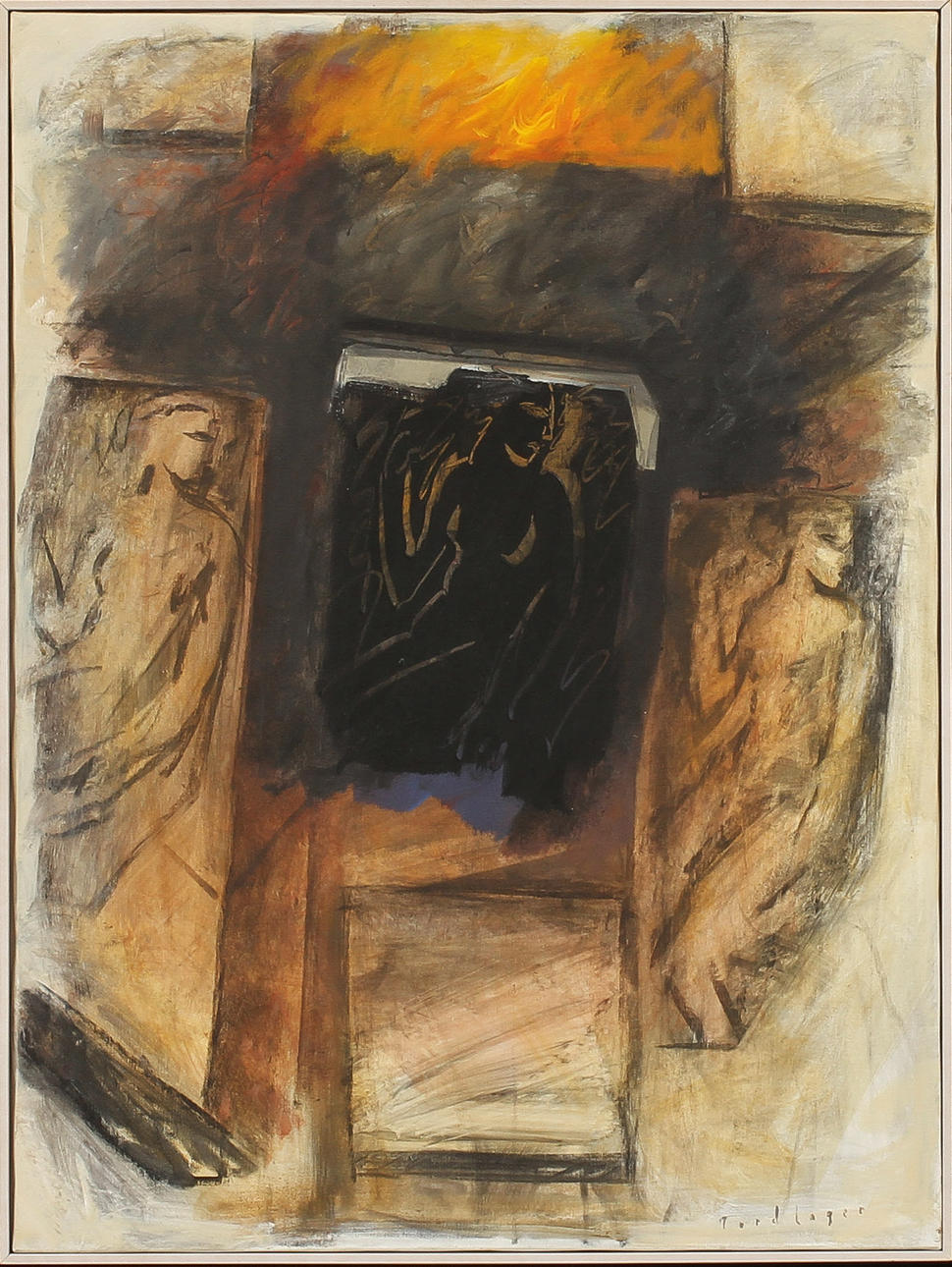 TORD LAGER. Olja på duk, signerad.